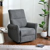 ORRD 270° Power Swivel Rocker Recliner Chair - Electric Nursery Glider with Push-Button Recline, Dark Gray - 2 of 4