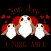 Boy's Star Wars Valentine's Day You Are A-Porg-Able T-Shirt - 2 of 4