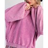 Women's Terry Knit Pullover Top - Easel - 2 of 2