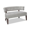 Jennifer Taylor Home Jared Roll Arm Tufted Bench Settee - 2 of 4