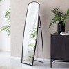 MH London Derby  60" x 18" Full Length Metal Framed Freestanding Mirror in Black - 4 of 4