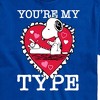 Men's - Peanuts - You're My Type Short Sleeve Graphic T-Shirt - 2 of 4