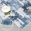 Runner Rug 2x6 Machine Washable Rug, Low Pile Modern Bedside Rug, Non-Slip Soft Floor Carpet, Indoor Foldable Abstract Runner for Entryway, Laundry - 4 of 4