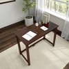 Plank+Beam Solid Wood Writing Desk, Simple Desk for Bedroom, Home Office Study Desk, 39.5" - 4 of 4
