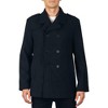 Alpine Swiss Jake Mens Wool Pea Coat Double Breasted Peacoat Jacket - 3 of 4