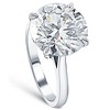Pompeii3 6 Ct Moissanite Solitaire Engagement Ring 10k White Gold (12mm stone) - Size 7 - 3 of 4