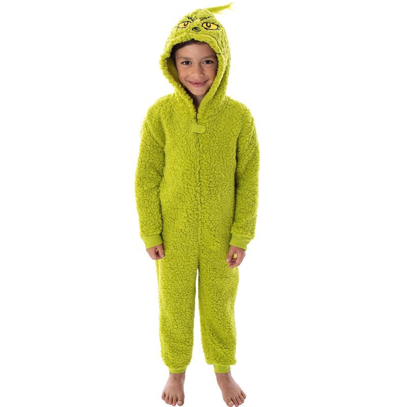 Dr. Seuss The Grinch Matching Family Costume Pajama Union Suit, 1 of 7