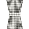 Kate Aurora Plaid Country Farmhouse French Door Curtain Panel With Matching Tieback - 3 of 4