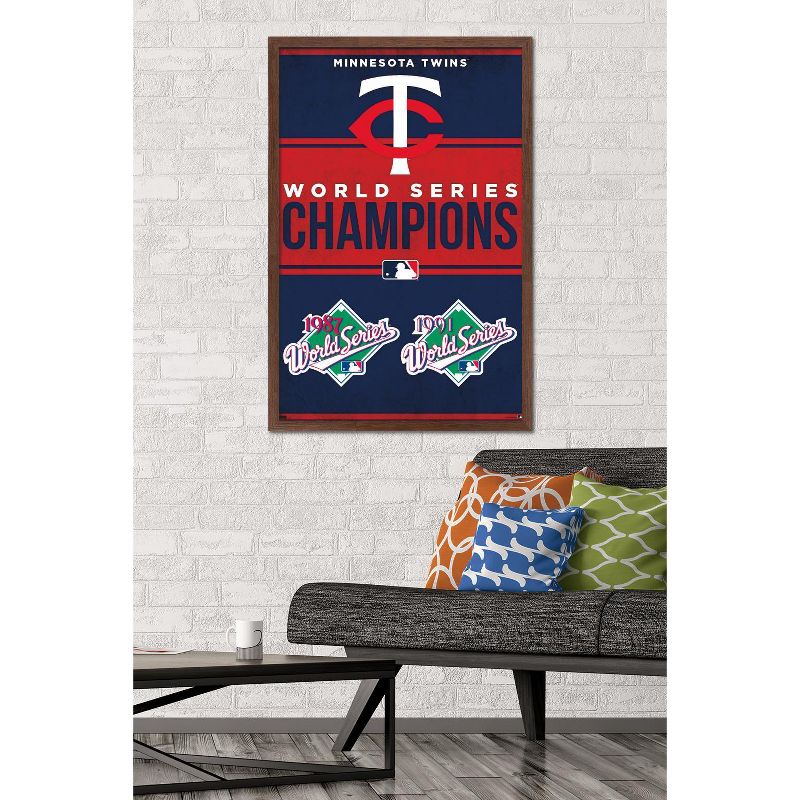 Trends International MLB Minnesota Twins - Champions 23 Framed Wall Poster Prints, 2 of 7