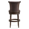 ROME + OAK Runyan Stool, Vintage Brown Vegan Leather - 3 of 4