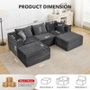 Cloud Modular Sectional Sofa,Modern Upholstered Couches, Comfort U/L Shaped Sofa,Deep Seat Corner Couch for Living Room - 2 of 4