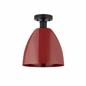 Plymouth Dome - 1 Light Semi-Flush Mount In Industrial Style-12.88 Inches Tall and 9 Inches Wide - 1 of 1