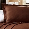 Geometric Fret Cotton Matelasse Decorative Bedspread and Pillow Sham Set by Blue Nile Mills - 3 of 4