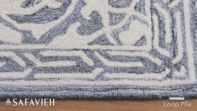 Gray Hand-Tufted Wool and Synthetic 4' x 6' Area Rug