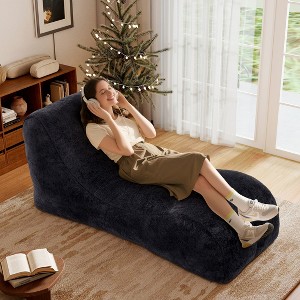 AENKYO Ergonomic Bean Bag Sofa Chair Lounger with Full-Body Support, Soft Portable Foam Filler No Installation for Living Room & Bedroom - 1 of 4