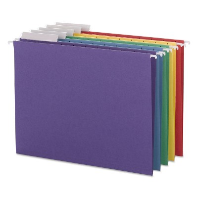 Smead Color Hanging Folders with 1/3-Cut Tabs 11 Pt. Stock Assorted Colors 25/BX 64020