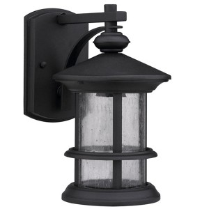 Chloe Lighting Ashley Superiora Transitional 1 Light Textured Black Outdoor Wall Sconce - 1 of 4