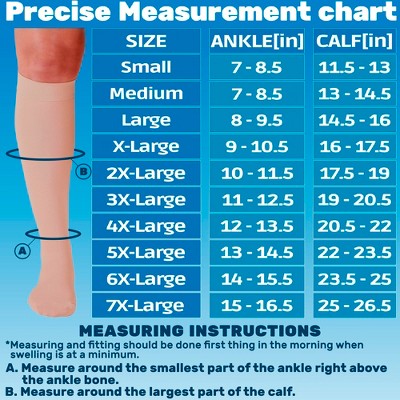 Absolute Support Women''s 20'30mmHg Medical Compression Socks ' Knee High Support Hose for Varicose Veins & Swelling Relief, A501W - image 3