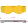 INSPIRE CHIC Women's Interlock 8-shaped Faux Leather Buckle Elastic Belt 1 Pc - 3 of 4