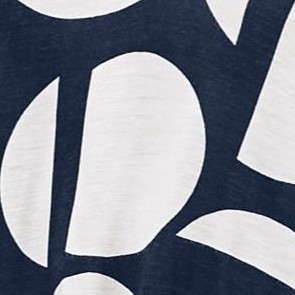 navy graphic print