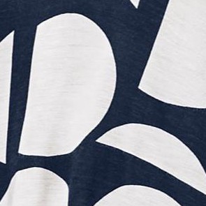 navy graphic print