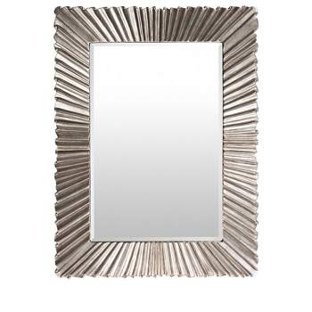 Mark & Day Dreumel 36" x 49" Modern Metallic Silver Decorative Wall Mirrors