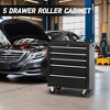 VYNXARIA 5-Drawer Rolling Tool Chest,Tool Storage Cabinet with Wheels,Top Cushion & Drawer Liners,Tool Organizer Box for Garage,Warehouse - 3 of 4