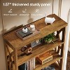 Tribesigns 6-Tier Wooden Bookshelf, 71" Tall Freestanding Bookcase, Industrial Display Shelves for Home Office, Living Room, Brown - 4 of 4