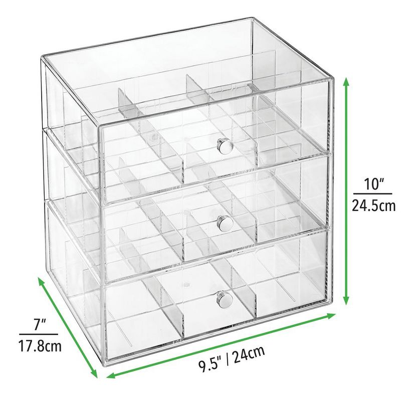 mDesign Plastic Tea Bag Caddy Box Storage Container Organizer, 4 of 5