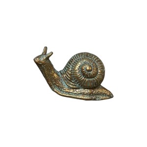 Slickblue Gold Cast Iron Snail Figurine, Decorative Accent, Rustic Table or Shelf Decor, 6.7"x2.95"x4" - 1 of 4