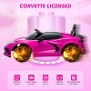 12V Kids Ride On Car, Licensed Corvette Battery Powered Electric Sports Car with Remote, LED, Music & Dashboard - 2 of 4