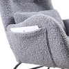 LOVMOR Rocking Chair Nursery, Modern Rocking Chair with High Backrest - 4 of 4