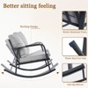 SUGOLD 3-Piece Patio Conversation Set with 2 Swivel Rocking Chairs and Side Table Outdoor Rattan Furniture - 4 of 4