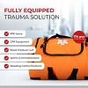 Fully Stocked First Aid Kit with Tourniquet, Gauze, CPR Mask, Trauma Shears & Emergency Medical Supplies – Orange - 4 of 4