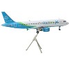 Airbus A320 Commercial Aircraft White with Blue and Green Tail "Gemini 200" Series 1/200 Diecast Model Airplane by GeminiJets - 3 of 3