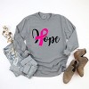 Simply Sage Market Hope Breast Cancer Garment Dyed Long Sleeve - 3 of 4
