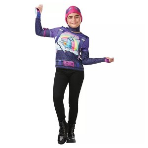 Rubie's Fortnite Brite Bomber Teen Girl Costume Top & Cap - 1 of 4