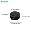 Unique Bargains Durable Plastic Multipurpose Use Mechanical Fasteners 30 Pcs Black - 3 of 4