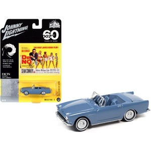 1962 Sunbeam Alpine Convertible Lake Blue James Bond 007 "Dr. No" (1962) Movie 1/64 Diecast Model Car by Johnny Lightning - 1 of 3