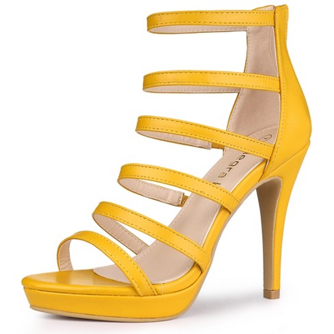 Yellow platform deals sandals target