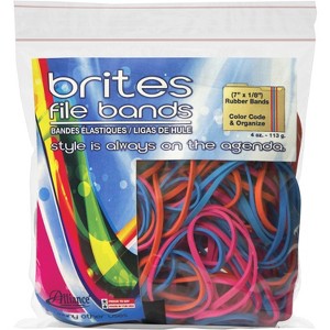 Alliance File Bands 7"x1/8" 50/BG Assorted 07800 - 1 of 1
