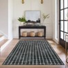 Runner Rug Washable Non Slip Kitchen Rugs Geometric Checkered Print ， Modern Throw Carpet for Home Office - 4 of 4