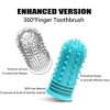 Belatt Dog Toothbrush 4-Pack, Finger Toothbrush for Dogs and Cats, Soft Silicone Bristles Dental Care, Plaque and Tartar Remover, Puppy Oral Cleaning - 3 of 4