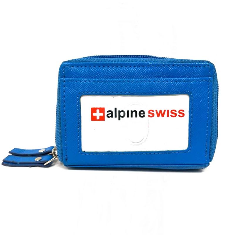 Alpine Swiss Womens Accordion Organizer Wallet Leather Credit Card Case ID, 5 of 8