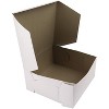 O'Creme 7 Inch x 7 Inch x 4 Inch High Square White Cake Box - Pack of 100 - 2 of 3