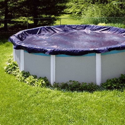 Swimline 28 Foot Round Winter Pool Cover with Air Pillow