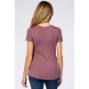 PinkBlush Mauve Layered Wrap Front Maternity Nursing Top - 3 of 4