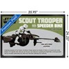 Trends International Star Wars: New Vintage - Speeder Bike Framed Wall Poster Prints - 3 of 4