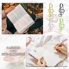 Unique Bargains Metal Funny Bookmarks Planner Cute Paper Clips Clamp 1.54 x 0.51 Inches 100 Pcs - 3 of 4
