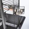 Prevue Pet Products 34511 Dome top Bird Cage, Small, Black Hammerstone - 4 of 4